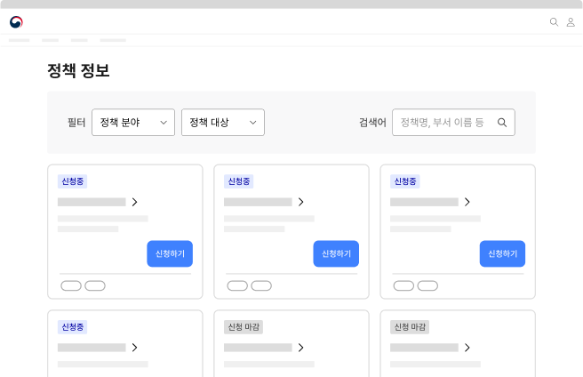 모든 정책을 하나의 목록에서 탐색할 수 있는 수단을 제공한다 모범 사례 예시